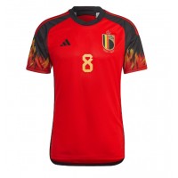 Camiseta Bélgica Youri Tielemans #8 Primera Equipación Mundial 2022 manga corta